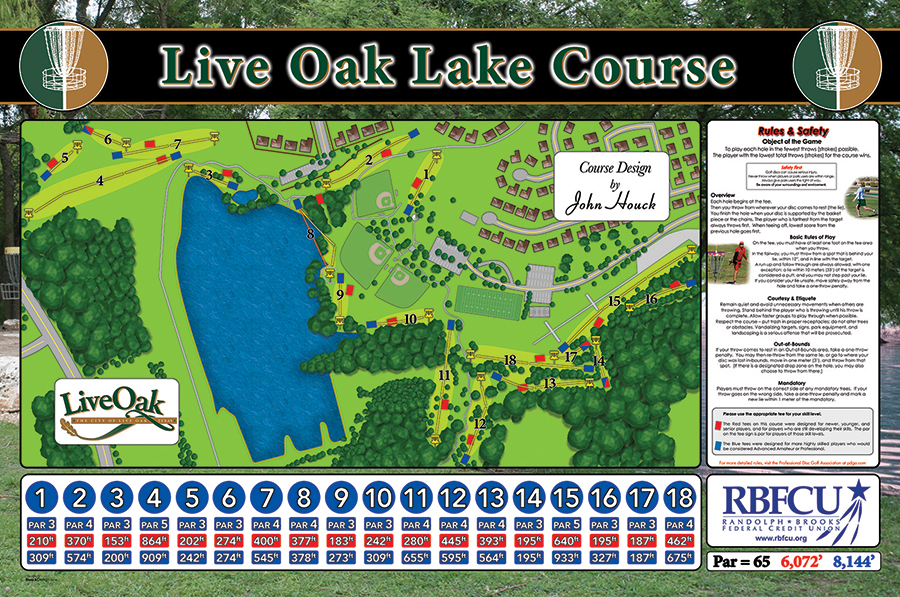 Live Oak Attractions Map